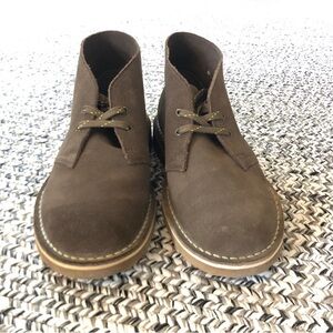 Clarks Desert Chukka Boot 7.5 men Brown Green Suede